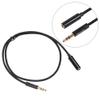 Healifty Earphone Extension Cord 3.5mm 0.5 Meter Male-to-Female Headphone Extension Line Stereo Audio Cable for Speaker Cellphone Computer (Black) Headphone Cases view 2