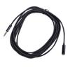 Cord Microphone Headphone Mic 3.5mm 3 Meter Male-to-Female Headphone Extension Line Stereo Audio Cable for Speaker Cellphone Computer (Black) Microphone Cable Extension Headset view 1