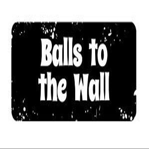 3pcs balls to the wall funny hard hat/helmet stickers
