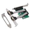 DualSerial 2 Port + 1 Parallel Port PCI Express Card, PCIe Serial Port, Parallel Port Combo Card PCI Express Card Compatible with 16C450/16C550 UART view 3