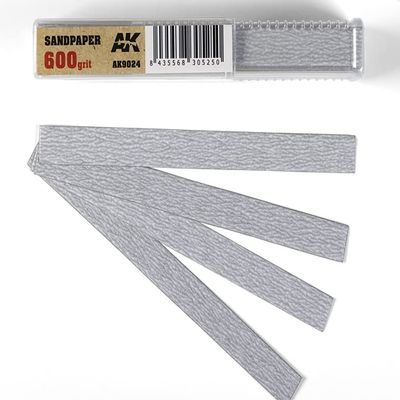 AK Interactive Dry Sandpaper 600 grit x 50 Units - Plastic Model Tools & Accessories # 282