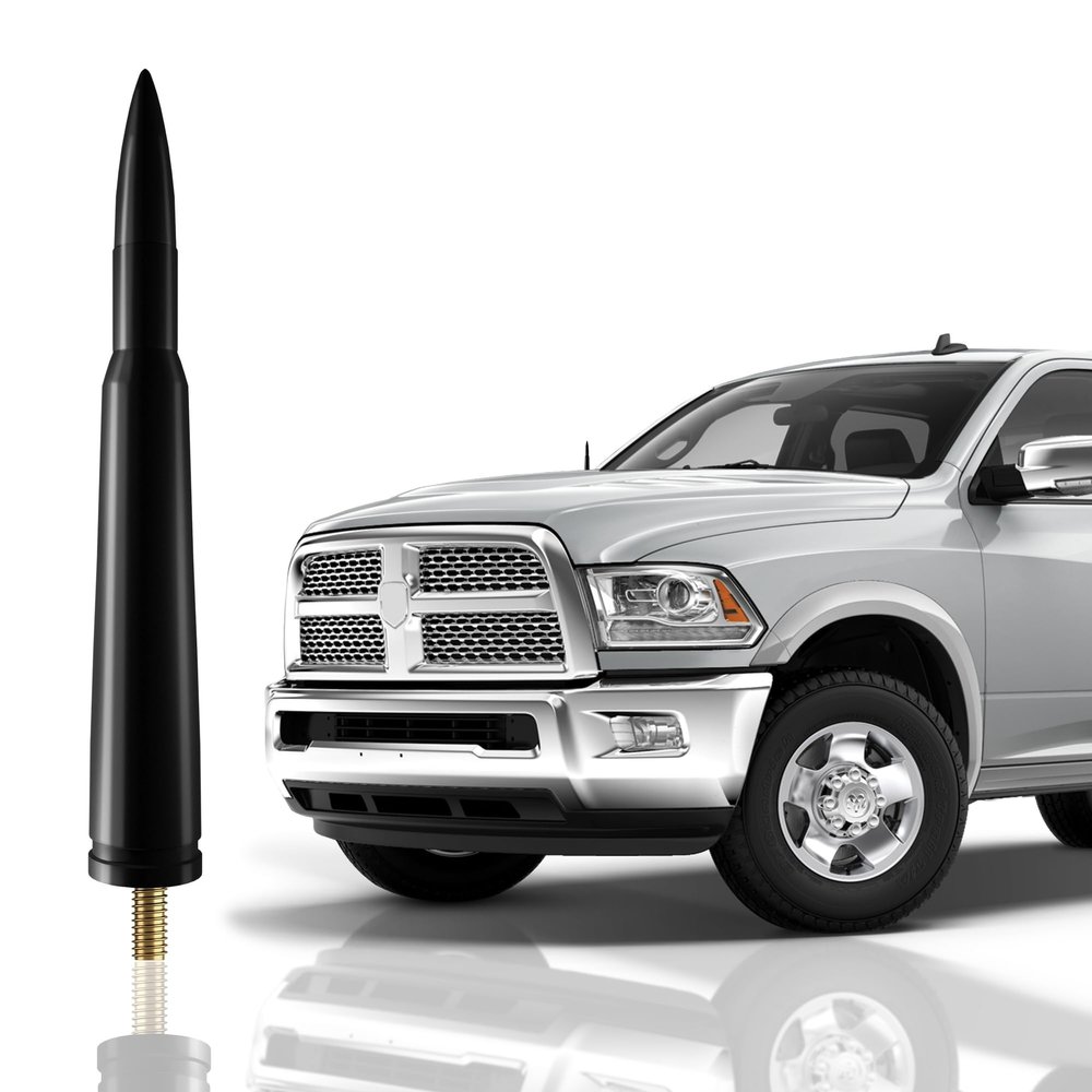 Bullet Style 0.5 Cal Antenna Mast for Dodge RAM 2500 2010-2019