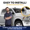 Bullet Style 0.5 Cal Antenna Mast for Dodge RAM 2500 2010-2019 view 3