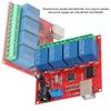 Diyeeni 4-Channel 12V USB Control Switch Relay Module, Relay Board Switch Controller, PC Relay Module Expansion Board, Relay Board for Automation view 2