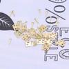 NUOBESTY 12pcs Mini Hinges Cabinet Closet Hinges with 48pcs Screws for 1:12 Dollhouse Miniature Furniture view 3