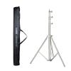 100% Stainless Steel Photography Light Stand 110inch/9.2ft/280cm Heavy Duty with Buffer Spring and 1/4'' to 3/8 inch Universal Adapter Screw with Carry Bag for Strobe,Video Light,Ring Light, Softbox view 1