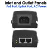 60W Gigabit PoE++ Injector - 10/100/1000Mbps, RJ45 Shielded, IEEE 802.3af/at/BT Compliant, PoE Switch Powerline Network Adapter for High Power Ethernet Devices, Up to 328ft view 3