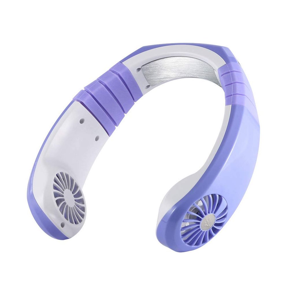 Aleola USB Physical Cooling Travel Hanging Neck Cooler Earphone Design Sport Smart Fan- Ideal for The Home, Office, Dorm