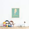 Children Inspire Design My Roots Argentina Wall Map 11x14, Kid's Argentina Map Wall Art, Wall Art Print, Nursery Decor, Nursery Wall Art view 2