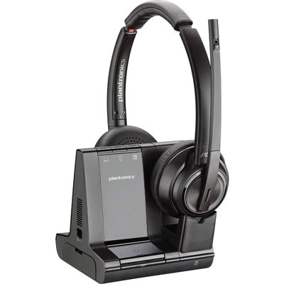 Plantronics PLNW8220 Savi 8200 Series Wireless Dect Headset System (Renewed)