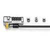 Kensington ClickSafe 3-in-1 Combination Lock - Laptop Lock to Fit All Devices with T-Bar, Nano or Wedge Shaped Slots Lock for Dell, HP, Acer Laptops (K68105EU), Black view 2