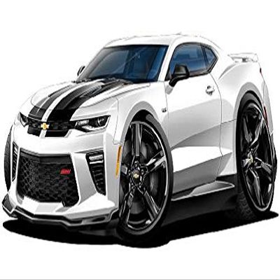 2016-17 Camaro SS Cartoon Car 4ft Long (48") Wall Decal Vintage 3D Car Movable Stickers Vinyl Wall Stickers for Kids Room