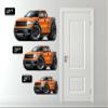 2016-17 Camaro SS Cartoon Car 4ft Long (48") Wall Decal Vintage 3D Car Movable Stickers Vinyl Wall Stickers for Kids Room view 3