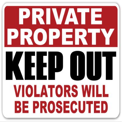 Warning Video Audio Surveillance | No Trespassing Protected 24 HR Cameras Private Property CCTV Stickers/Signs (4" x 6" Sticker, Private Property Keep Out)