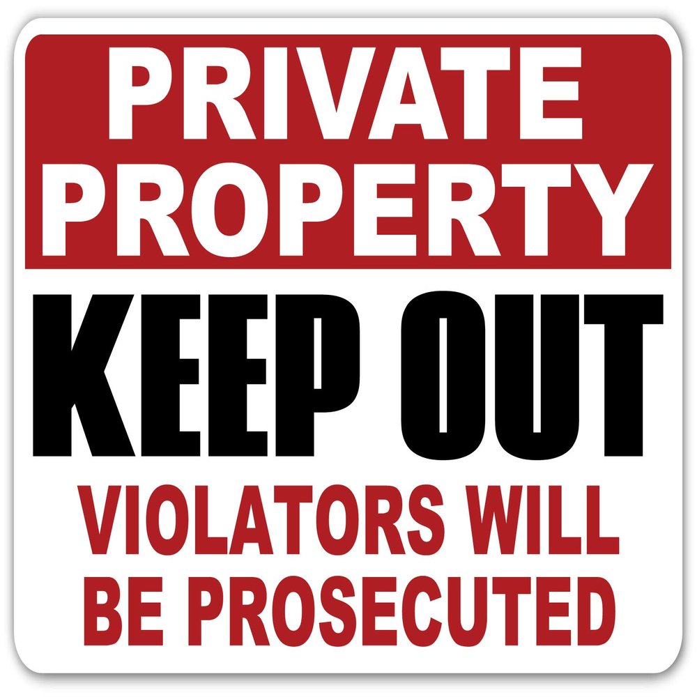 Warning Video Audio Surveillance | No Trespassing Protected 24 HR Cameras Private Property CCTV Stickers/Signs (4" x 6" Sticker, Private Property Keep Out)