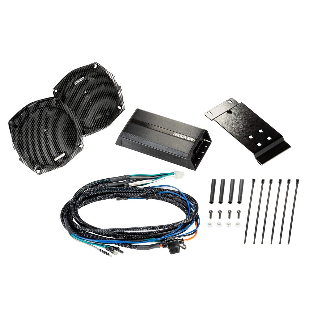 KICKER 46HDR982 1998-2013 5.25", 2 Channel Kit Compatible with Harley Davidson Road Glide