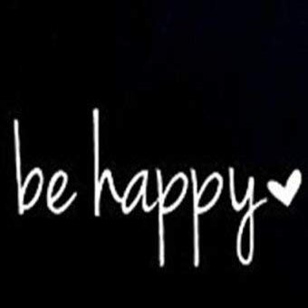acrazyfool decals Be Happy White 6 Vinyl Decal Sticker Car Laptop Yeti Windows, Walls, Laptops, ipads, etc