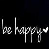 acrazyfool decals Be Happy White 6 Vinyl Decal Sticker Car Laptop Yeti Windows, Walls, Laptops, ipads, etc view 1