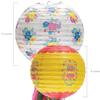 Fun Express Fiesta Floral Hanging Paper Lanterns 8"-10", 2 Pieces view 2