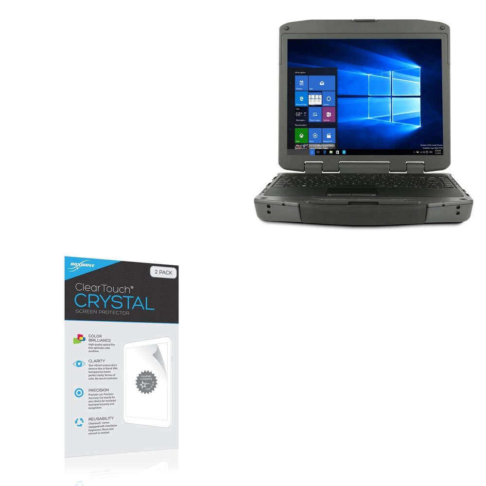 BoxWave Screen Protector Compatible with GammaTech Durabook R8300 - ClearTouch Crystal (2-Pack), HD Film Skin - Shields from Scratches