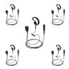 [5-Pack] ProMaxPower 1.5-Wire G-Shape Swivel Earpiece with PTT Mic Compatible with Motorola Two-Way Radios XPR3000, XPR3300e, XPR3500e, DP2600, DEP550, MTP3550, XiR-E8600, XiR-P6628 view 1