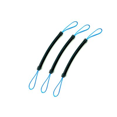 SPEARFISHING WORLD 3/8" Bungee/Shock Cord for Speargun Muzzle Shooting Line - Two Loops of 1000 lb Dyneema Line (3-Pack)