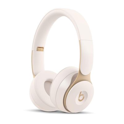 Beats Solo Pro Wireless NC On-Ear Headphones - More Matte Collection Ivory (Renewed)