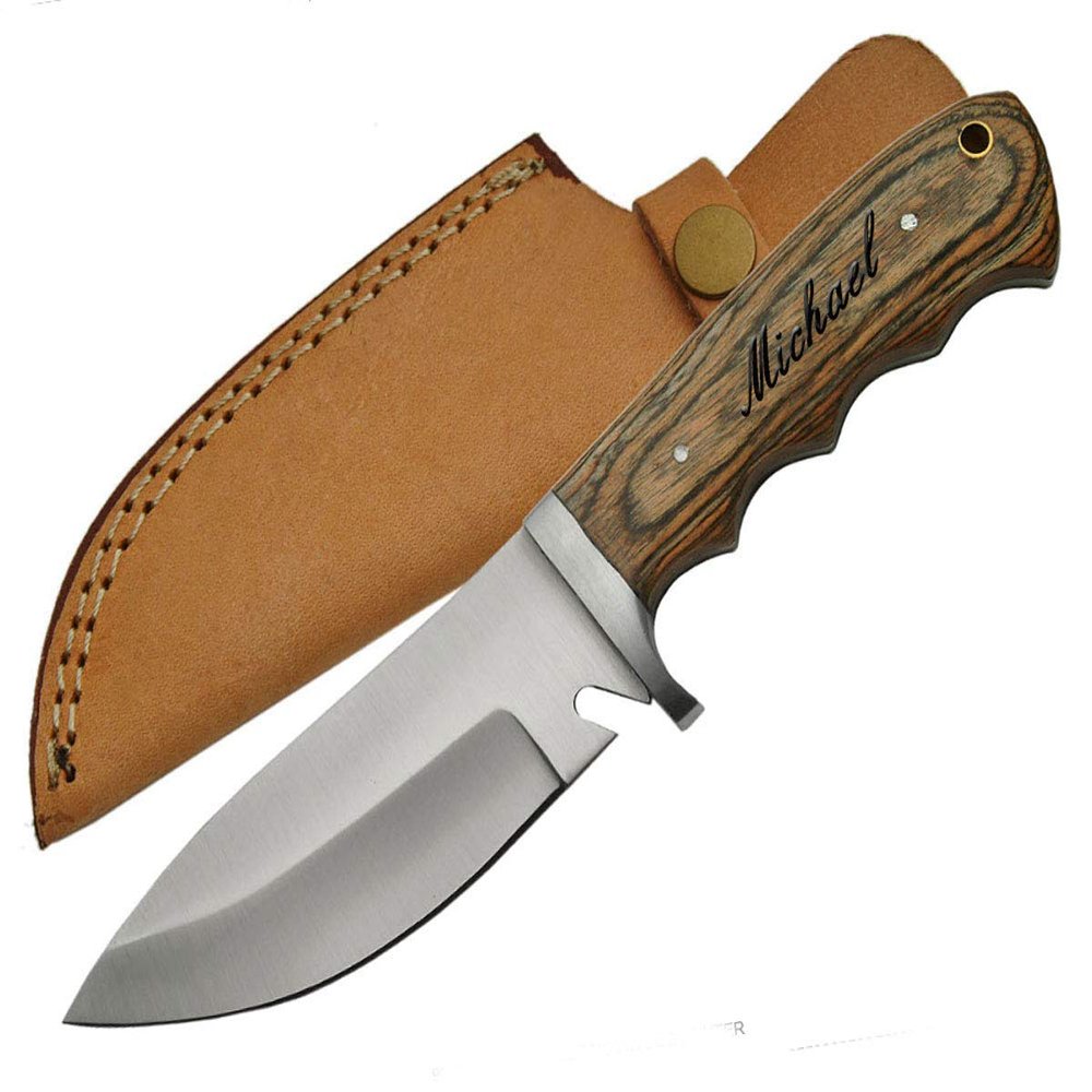 GIFTS INFINITY Fix Blade Knife - Groomsmen Wedding Party Monogrammed (203359-WD)