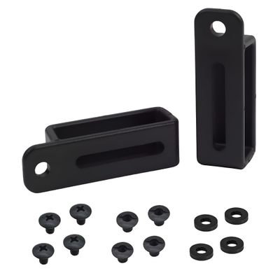 HolsterBuilder Kydex Enclosed Slotted Belt Loops for OWB Holsters  1.5" Tactical Belt Attachment  Injection Molded with 0.75" Hole Spacing  Includes Mounting Hardware (Pair)