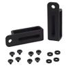 HolsterBuilder Kydex Enclosed Slotted Belt Loops for OWB Holsters  1.5" Tactical Belt Attachment  Injection Molded with 0.75" Hole Spacing  Includes Mounting Hardware (Pair) view 1