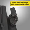 HolsterBuilder Kydex Enclosed Slotted Belt Loops for OWB Holsters  1.5" Tactical Belt Attachment  Injection Molded with 0.75" Hole Spacing  Includes Mounting Hardware (Pair) view 2