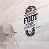 Foot In Front Of The Other Marathon Running Motivation Quote Wall Sticker Art Decal for Girls Boys Room Bedroom Gym Studio House Fun Home Decor Stickers Wall Art Vinyl Decoration Size (20x18 inch) view 1