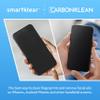 CarbonKlean SmartKlear Smart Phone Screen Cleaner - Compatible with iPhones, Androids, and More - with Carbon Microfiber Tech - Black Rubber and Silver Metallic - 1 Count view 2