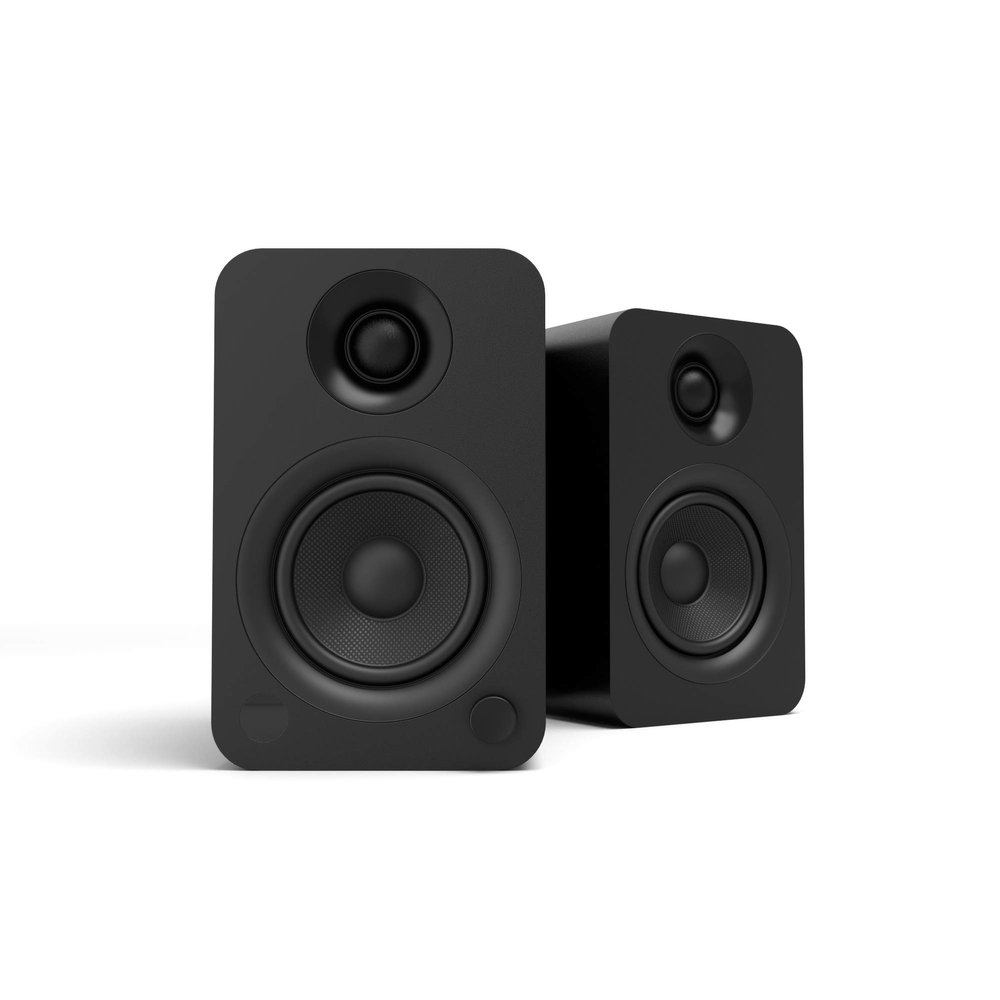 Kanto YU 140W Powered Speakers with Bluetooth 4.2 and RCA Input | Features Signal Detection and Auto Stand-by | Remote Included | Pair | Matte Black