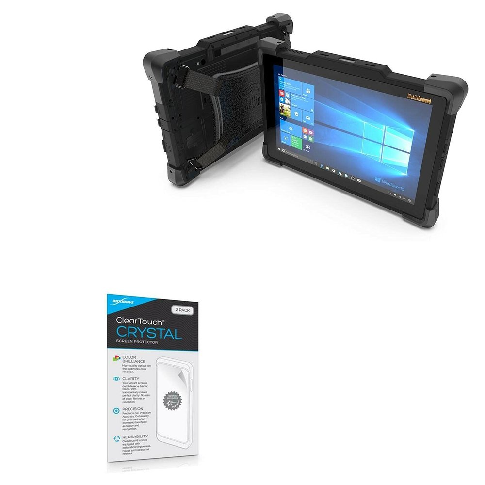 BoxWave Screen Protector Compatible with MobileDemand T1270 Rugged Tablet - ClearTouch Crystal (2-Pack), HD Film Skin - Shields from Scratches