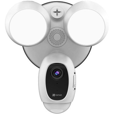 EZVIZ Floodlight Security Camera WiFi 1080P, Motion-Activated Enhanced with PIR&H265, Floodlight&Siren Alarm, Starlight Color Night Vision, Two-Way Audio, Weather Proof (LC1C)