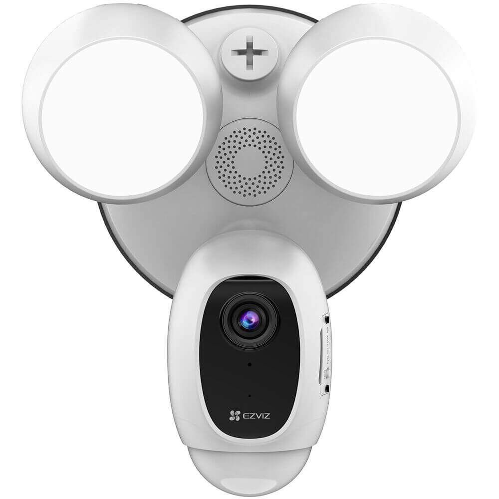 EZVIZ Floodlight Security Camera WiFi 1080P, Motion-Activated Enhanced with PIR&H265, Floodlight&Siren Alarm, Starlight Color Night Vision, Two-Way Audio, Weather Proof (LC1C)