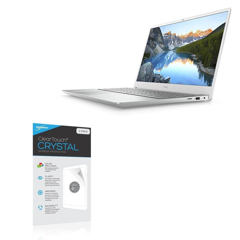 BoxWave Screen Protector Compatible with Dell Inspiron 15 7591 (15.6 in) - ClearTouch Crystal (2-Pack), HD Film Skin - Shields from Scratches
