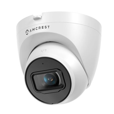 Amcrest Refurbished 4K (8MP) Outdoor Security IP Turret PoE Camera, 3840x2160, Human & Vehicle Detection, 98ft NightVision, 125 FOV, IP67, MicroSD Recording (256GB), REP-IP8M-T2599EW-AI-V3 (White)