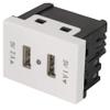 2 Port USB 1.5 modules, line Spanish, color white view 1