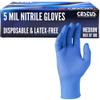 Cestus Azul, 5 Mil Nitrile Gloves, Disposable Gloves, Latex-Free, Powder-Free, Non-Sterile, Air-Tested, Textured (Box of 100, Medium) view 1