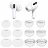 6 Pairs Compatible with AirPods Pro and Pro 2 Ear Tips Buds, Small Medium Large 3 Size Silicone Rubber Eartips Earbuds Gel Cover Accessories Compatible with AirPods Pro 2 and Pro - S/M/L White view 1