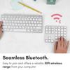 Macally Bluetooth Number Pad for Laptop - Rechargeable Wireless Numeric Keypad - Slim 35 Key Wireless Number Pad for Data Entry, 10 Key Numpad Compatible with Mac, MacBook, iPad, PC Desktop, Windows view 3