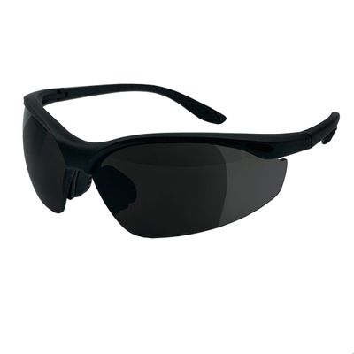 grinderPUNCH Full Lens Magnification Safety Glasses with Black Frame | Clear Lens | | Magnifying Reading Eyewear (Tinted +1.50 Diopter)