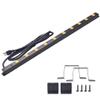 10-Outlet Heavy Duty Power Strip Surge Protector Metal Long Extension Cord 6-Foot, SGS Certified,Black(1000J) view 1