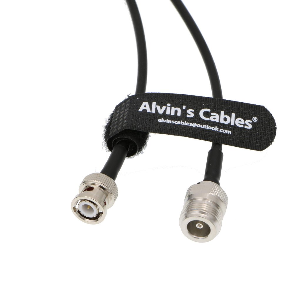 Alvin's Cables N Type Female to BNC Male Semi-Flexible 50 ohm Low Loss Cable 1M