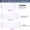 13.3" 13.5" 14" Universal Laptop Keyboard Cover Skin (12.48" x 5.2") for 13.3"-14" Laptop Notebook (Without Numeric Keypad Keyboard), Ultra Thin Silicone Waterproof Keyboard Cover Protector view 2