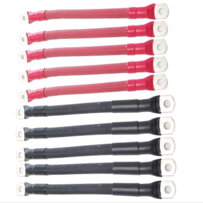 AC/DC WIRE AND SUPPLY 4/0 Solar Battery Cables 5 RED/5 Black 4/0 24" EA Sealed Wind,RV, Inverter USA