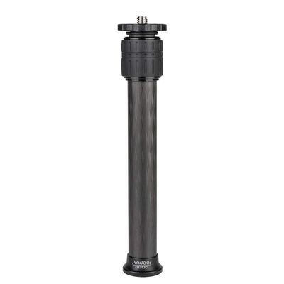 Andoer ER252 Tripod Extender Tube, 2-Section 25mm/ 0.98(Diameter) Carbon Fiber Center Column Extension Tube, Compatible with All Zhiyun, FeiyuTech, Hohem Handheld Gimbals Tripods, Max. Load 8kg/282oz