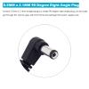 DC Power Extension Cable, 5.5mm x 2.1mm Extension Cord, 2-Pack 6FT 90 Degree Right Angle Male to Female Plug Jack Power Supply Adapter Cable for CCTV Surveillance Security Camera Monitor LED Strip view 2